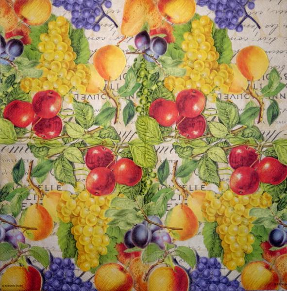 086 Grapes - 3-ply - 35x35 cm